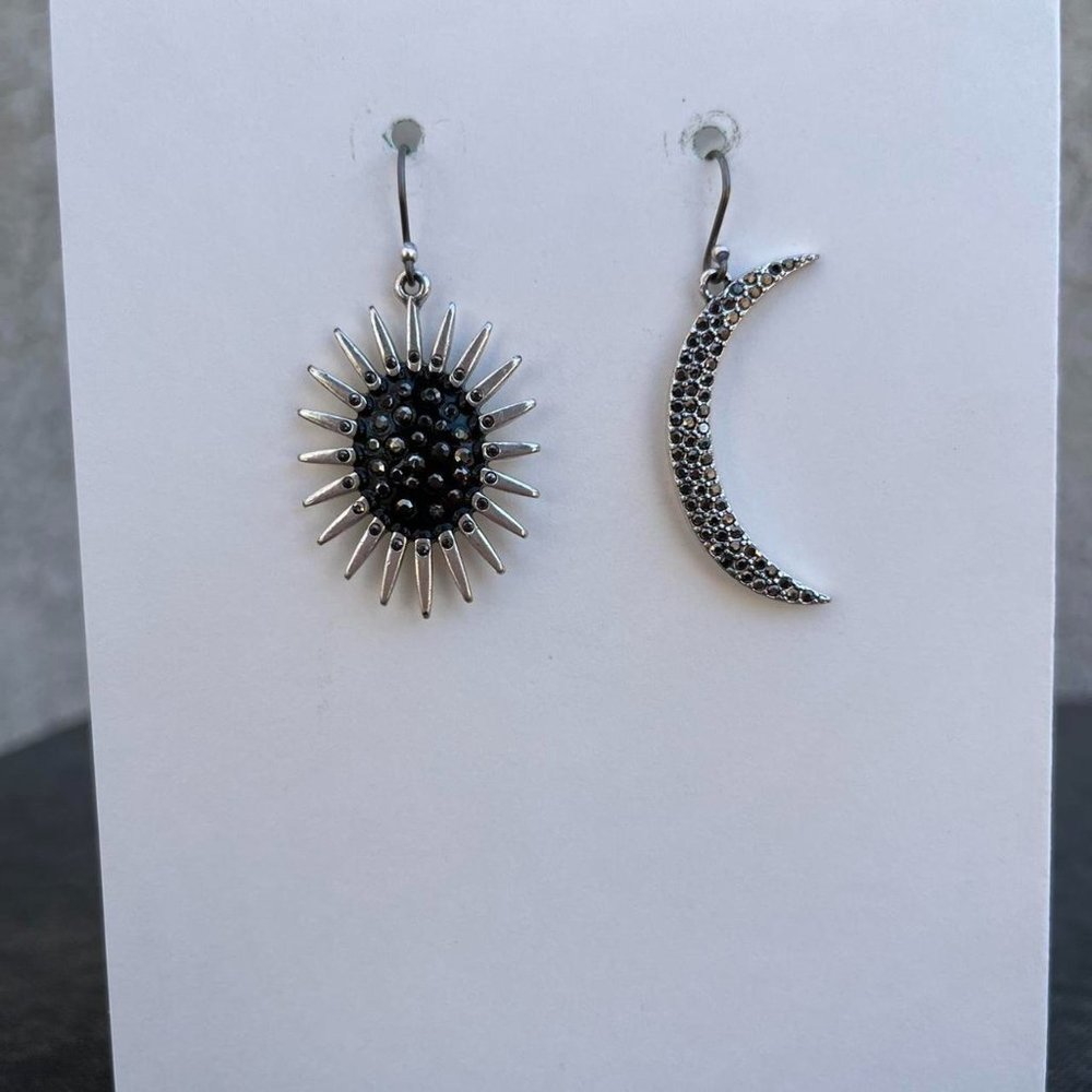 Sun and moon earrings